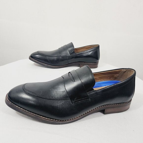 Nunn Bush Fifth Ave Flex Moc Toe Penny Slip-on Loafers Black NWOB Men\'s 11W main image 3